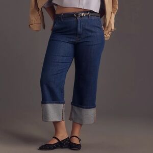 Anthropologie JeansThe Maisy Relaxed Cuff Mid-Rise Straight-Leg Jeans by Pilcro